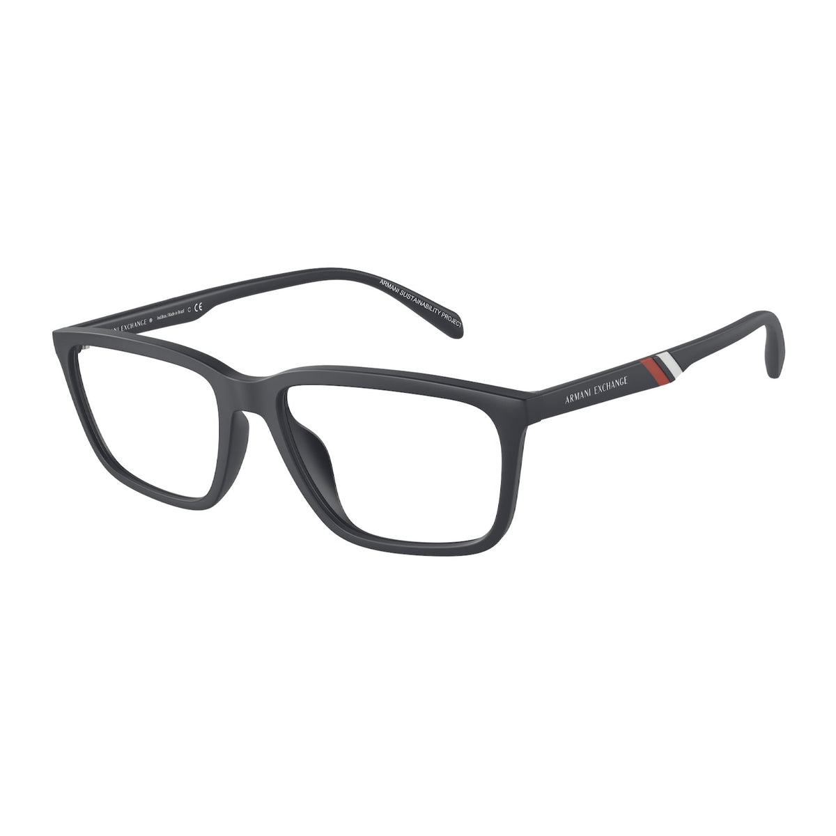 Armani Exchange Men's Sunglasses  Blue Demo Lens Plastic Plastic  0AX3089U 8181 55