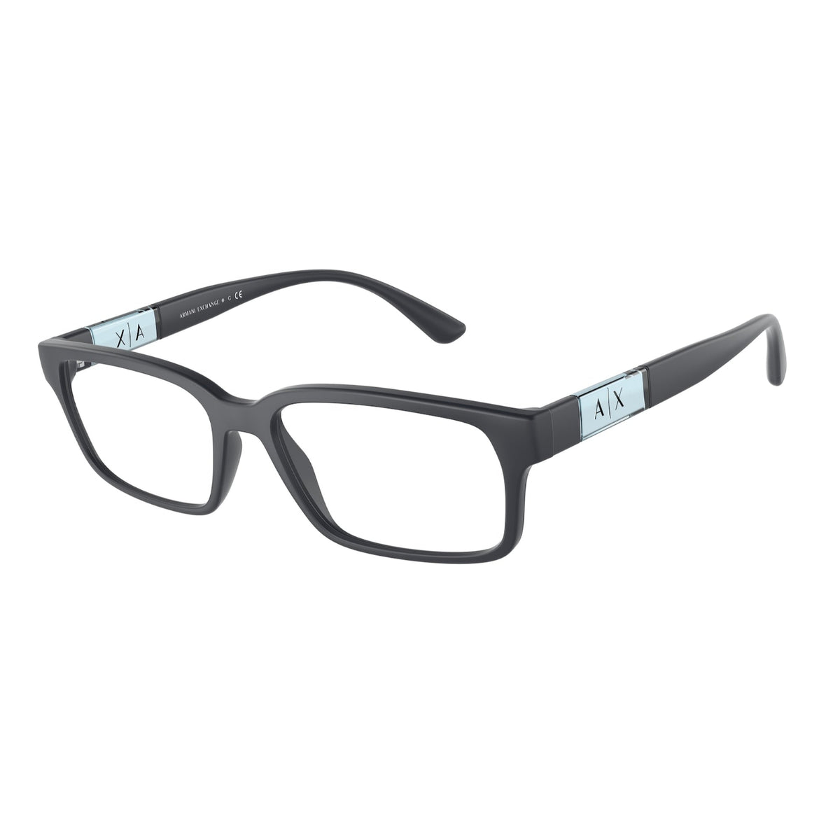Armani Exchange Men's Sunglasses  Blue Demo Lens Plastic Plastic  0AX3091F 8181 56