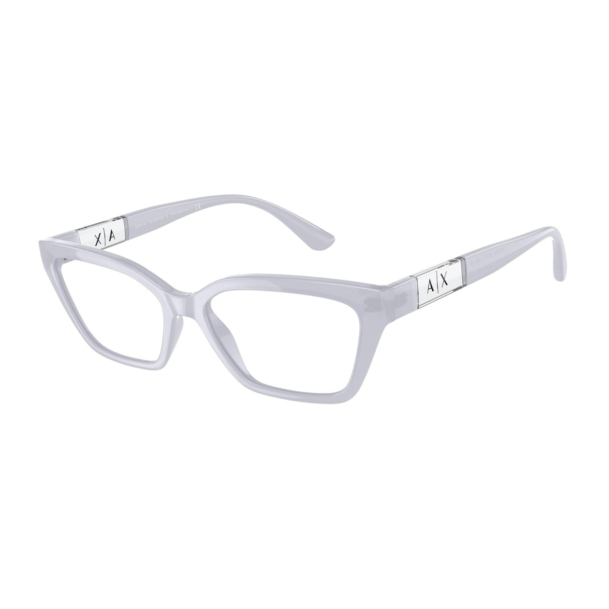 Armani Exchange Women&#39;s Sunglasses  Light Blue Demo Lens Plastic Plastic  0AX3092 8210 54