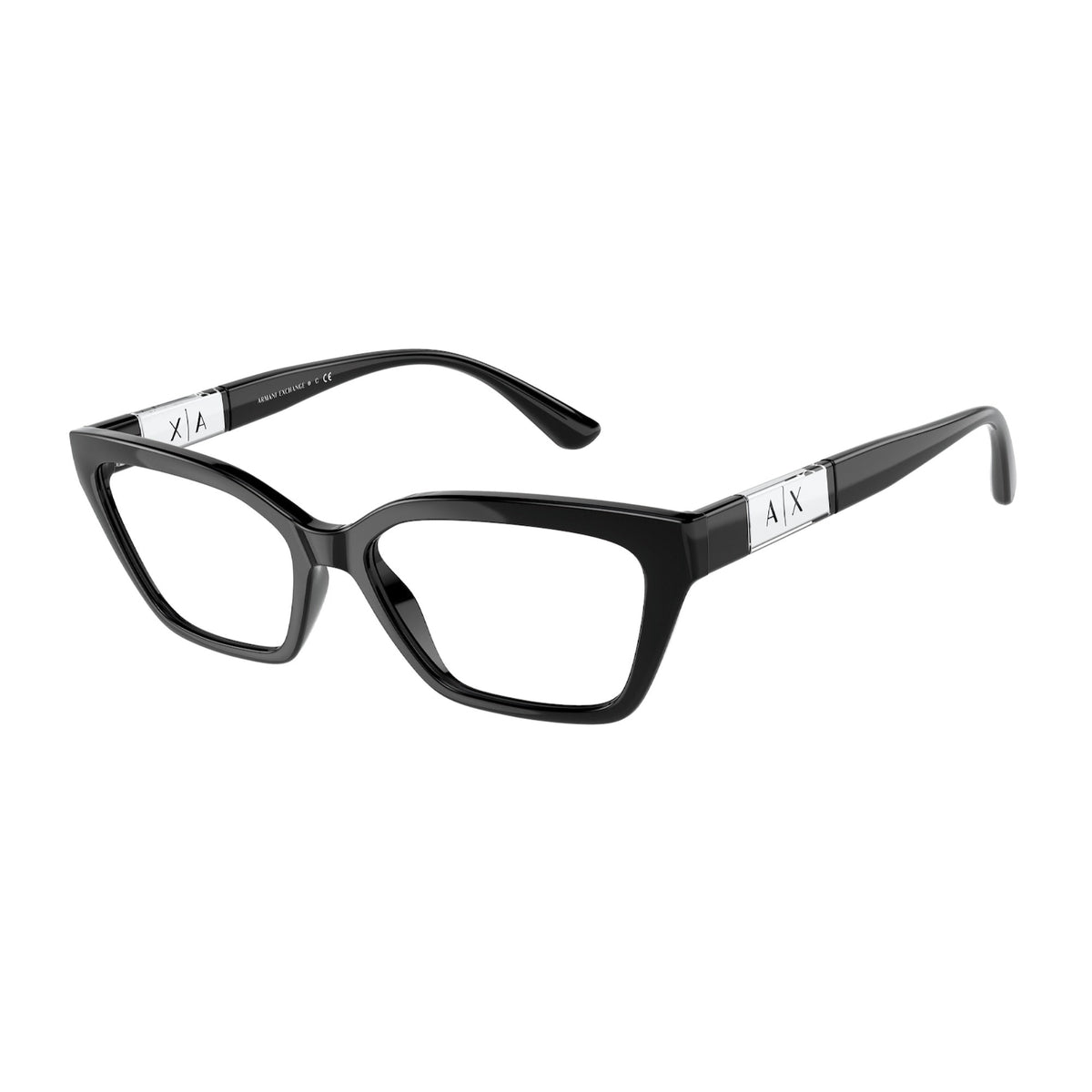 Armani Exchange Women's Sunglasses  Black Demo Lens Plastic Plastic  0AX3092F 8158 54