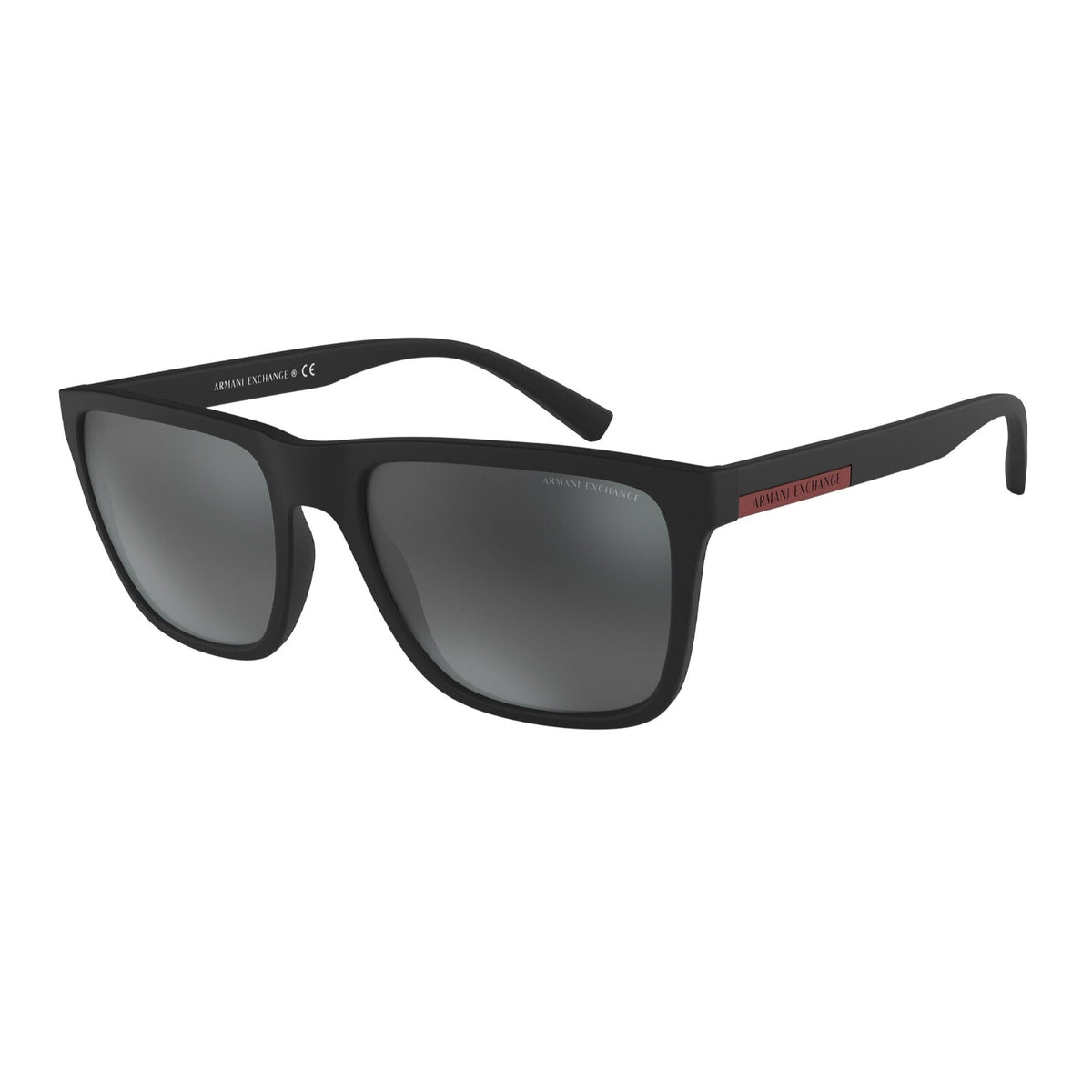 Armani Exchange Men's Sunglasses  Black Mirror Black Plastic Plastic  0AX4080S 80786G 57
