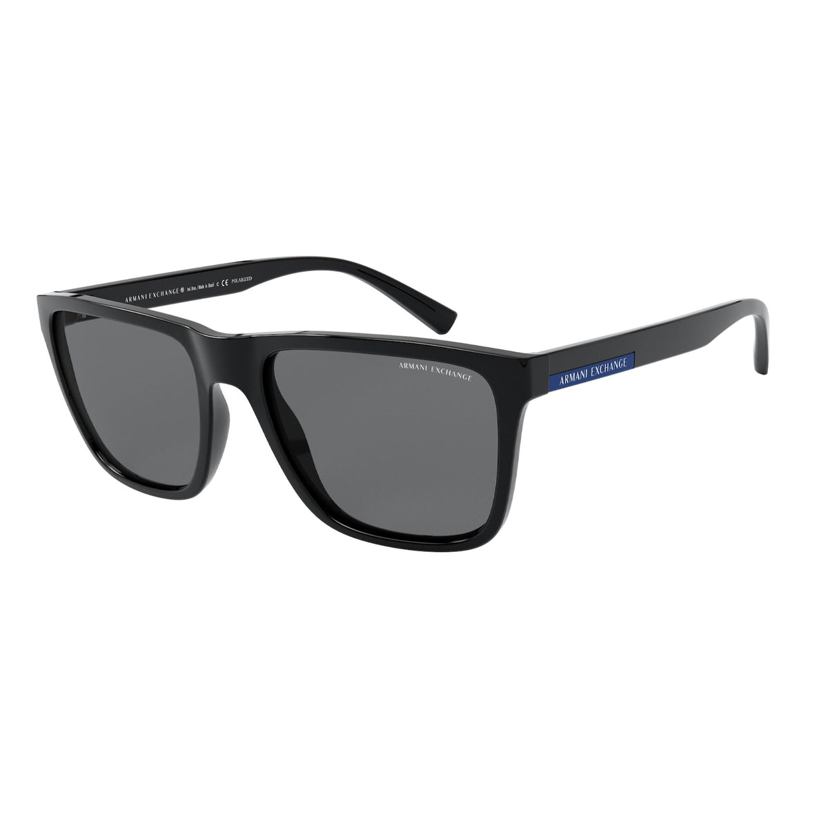 Armani Exchange Men&#39;s Sunglasses  Black Grey Polar Plastic Plastic  0AX4080S 815881 57