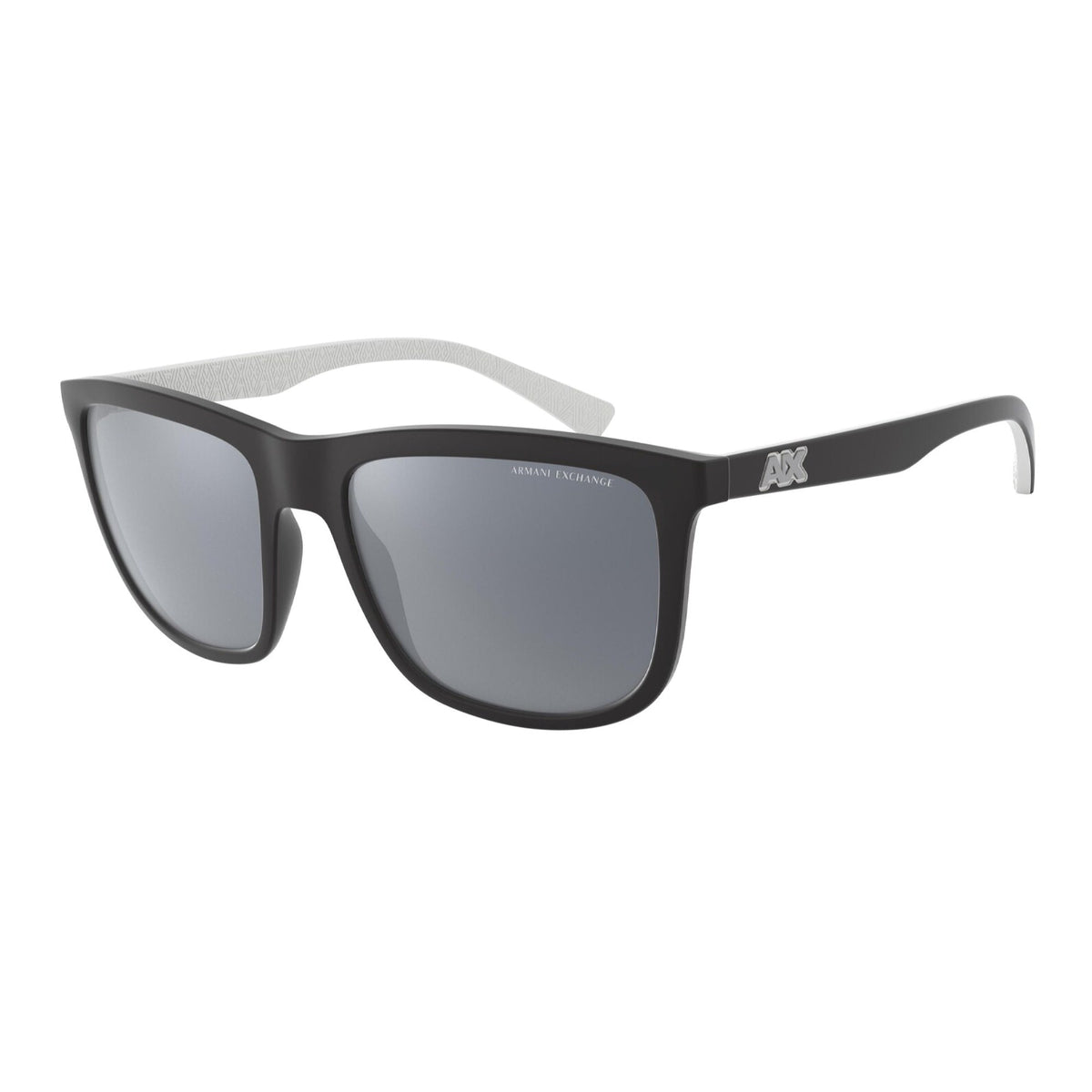 Armani Exchange Men's Sunglasses  Black Mirror Silver Polar Plastic Plastic  0AX4093S 8078Z3 56