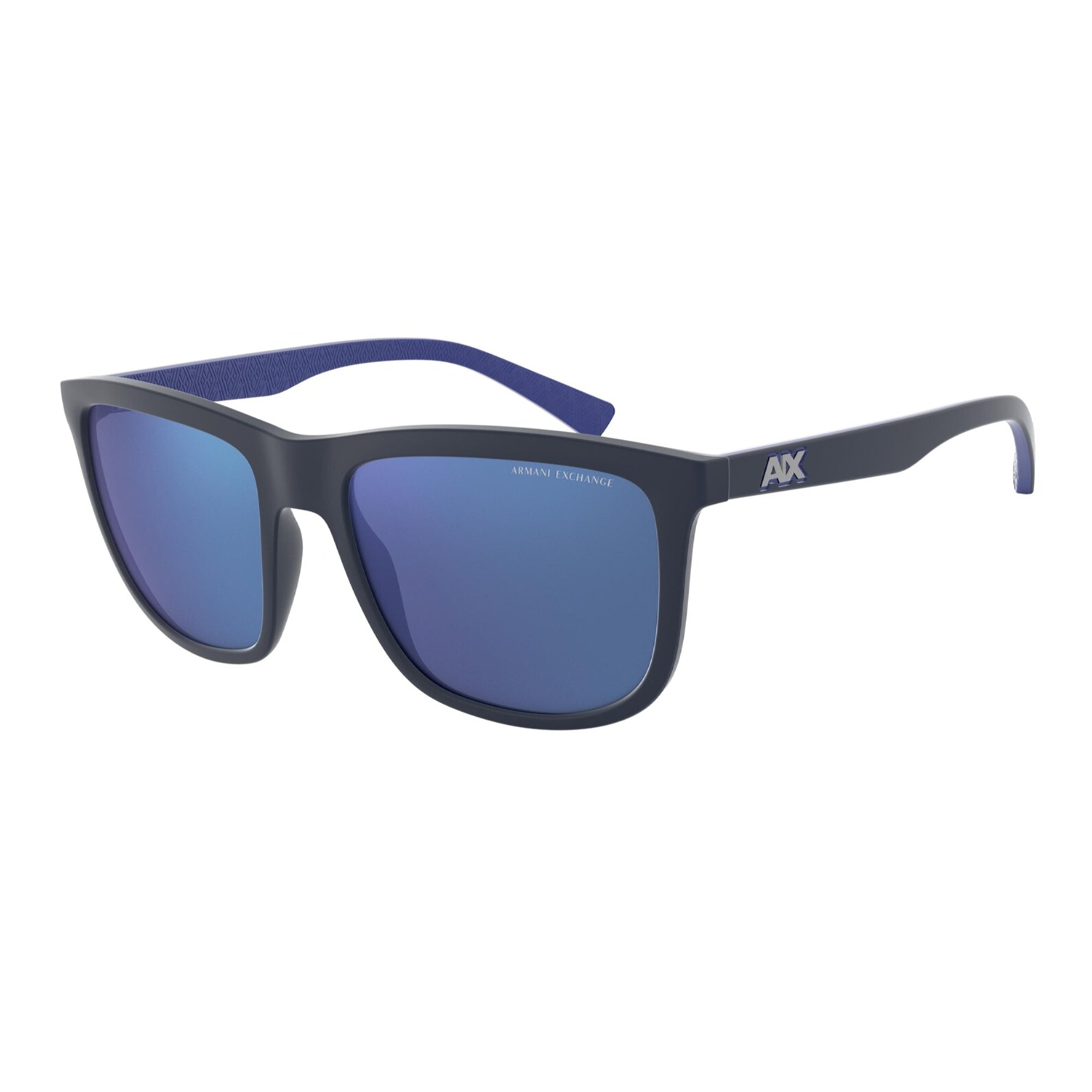 Armani Exchange Men s Sunglasses Blue Mirror Blue Plastic Plastic 0AX4 Bezali