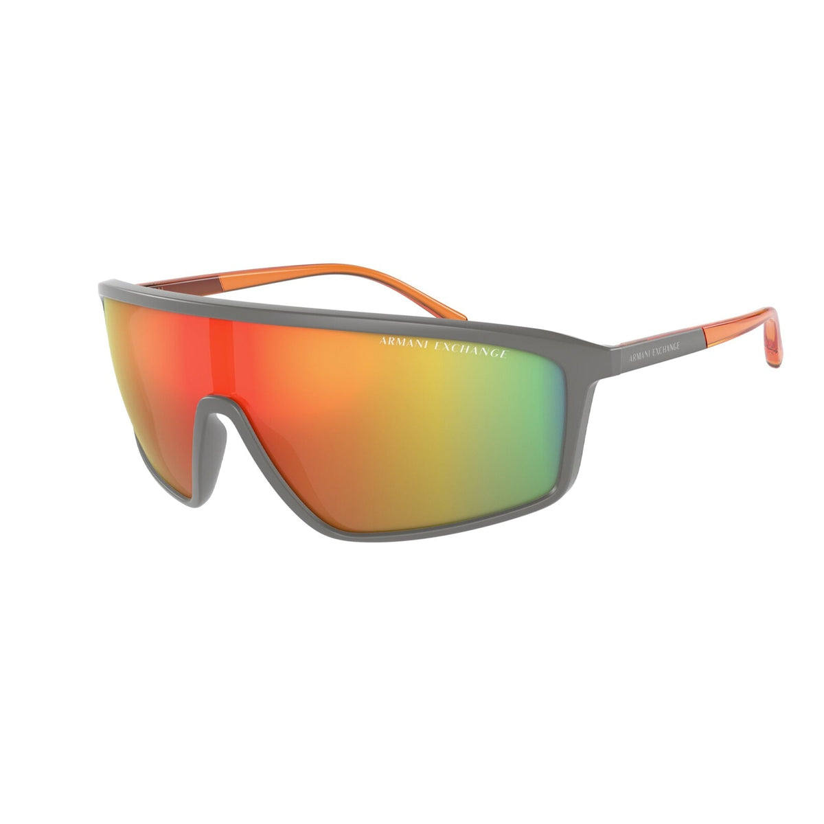 Armani Exchange Men's Sunglasses  Grey Dark Violet Mirror Red Plastic Plastic  0AX4119S 81806Q 37