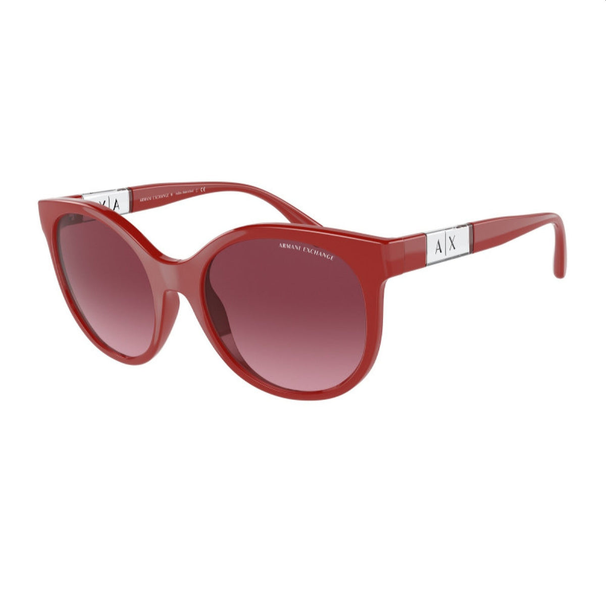 Armani Exchange Women's Sunglasses  Red Pink Gradient Dark Violet Plastic Plastic  0AX4120S 80888H 54