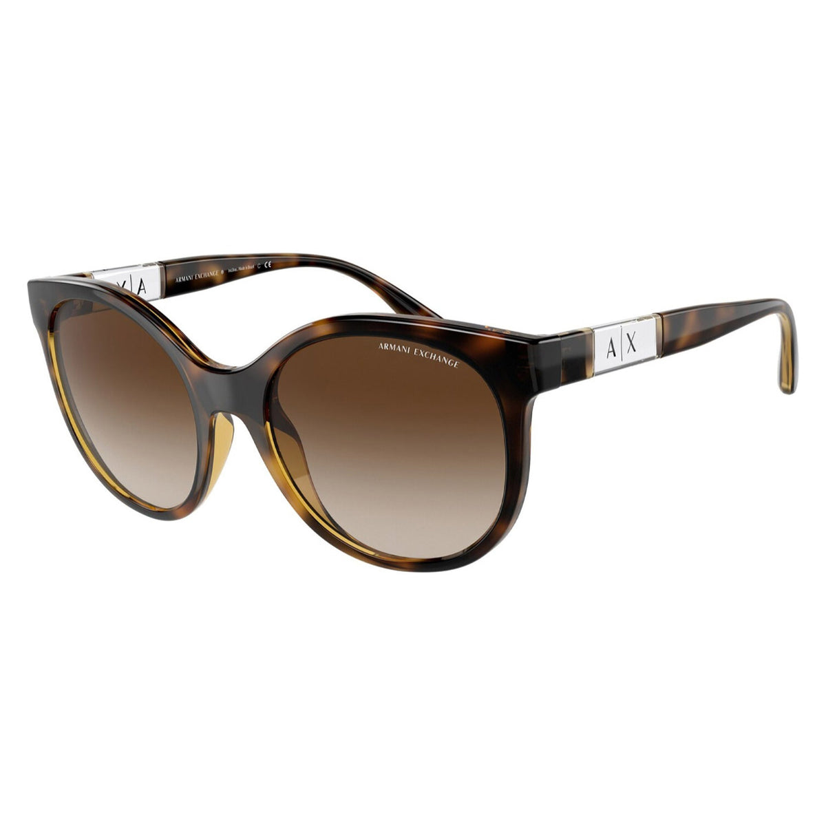 Armani Exchange Women's Sunglasses  Havana Gradient Brown Plastic Plastic  0AX4120S 821313 54