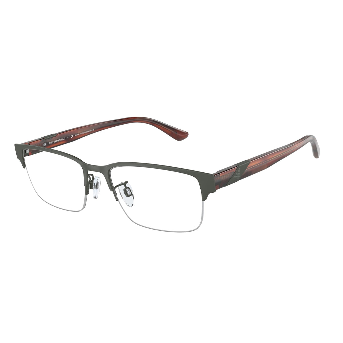 Emporio Armani Men's Sunglasses  Green Demo Lens Metal Metal  0EA1129 3017 55