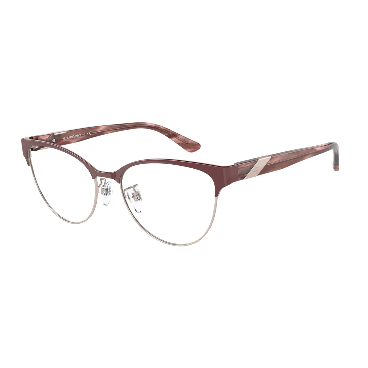 Emporio Armani Women's Sunglasses  Bordeaux Demo Lens Metal Metal  0EA1130 3268 52