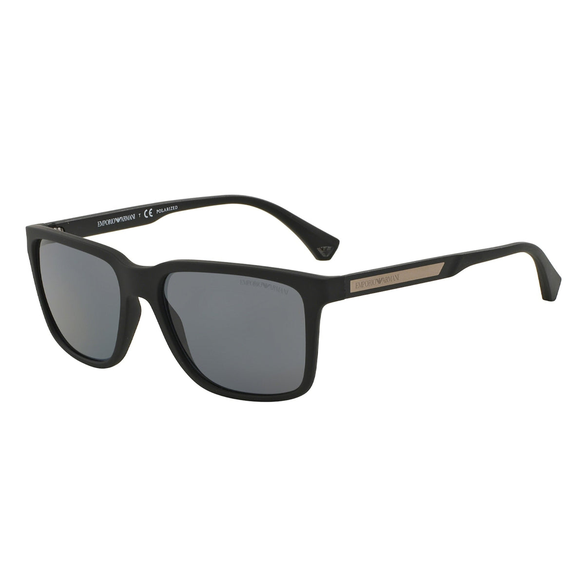 Emporio Armani Men's Sunglasses  Black Grey Polar Plastic Plastic  0EA4047 506381 56