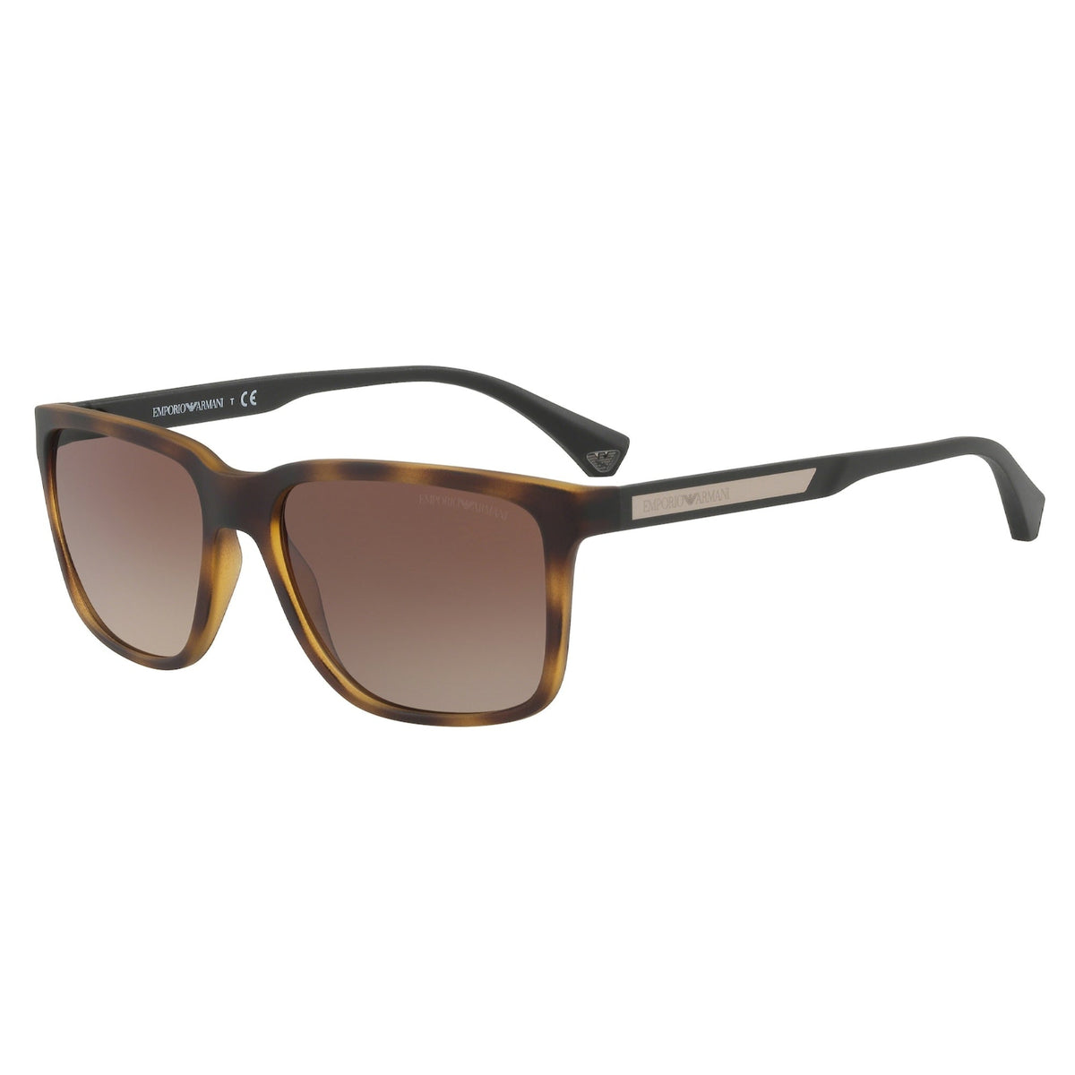 Emporio Armani Men's Sunglasses  Havana Gradient Brown Plastic Plastic  0EA4047 559413 56