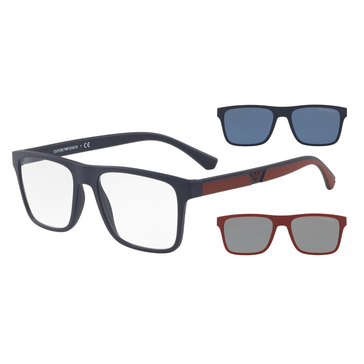 Emporio Armani Men&#39;s Sunglasses  Blue Clear Plastic Plastic  0EA4115 58541W 54