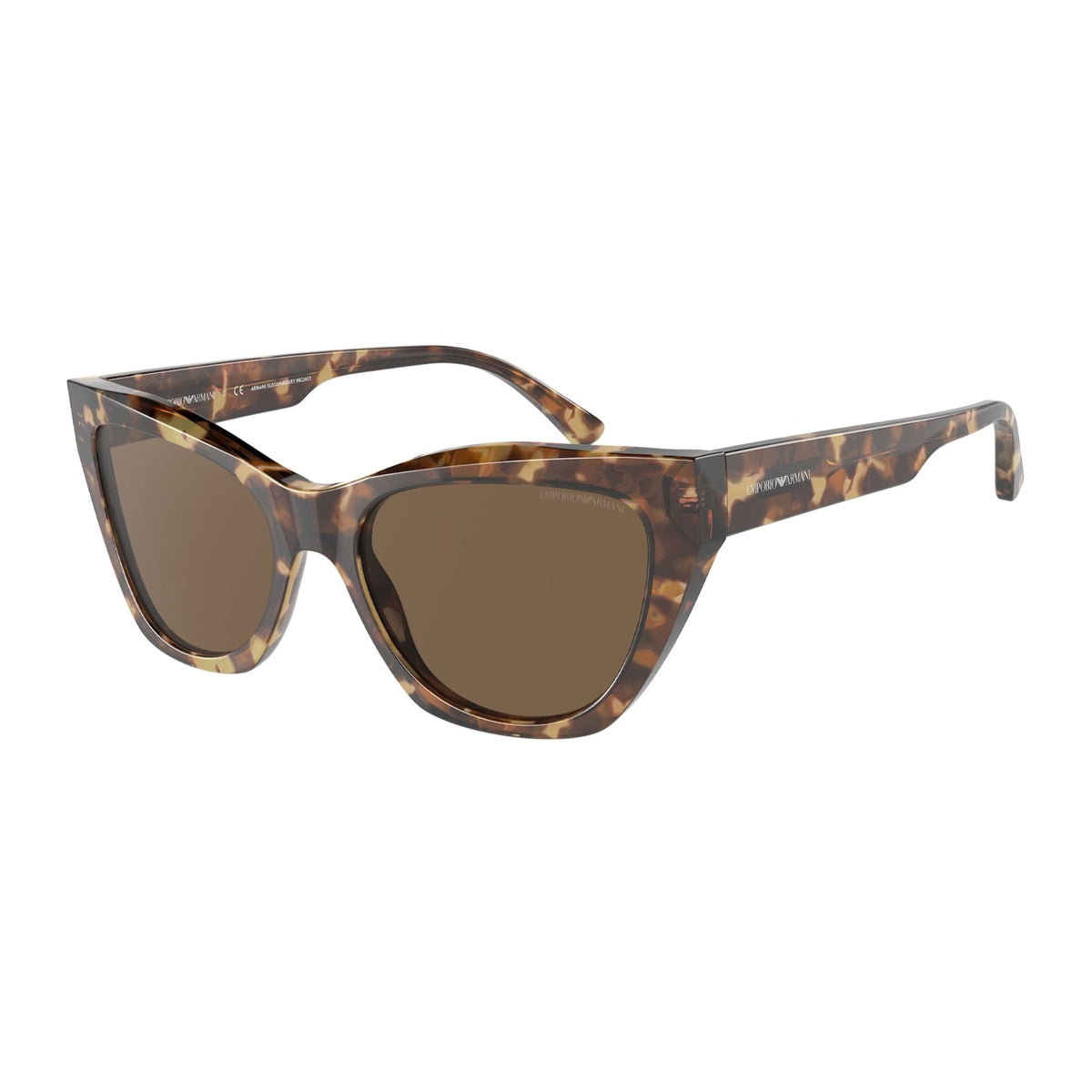 Emporio Armani Women's Sunglasses  Havana Brown Plastic Plastic  0EA4176 502573 54