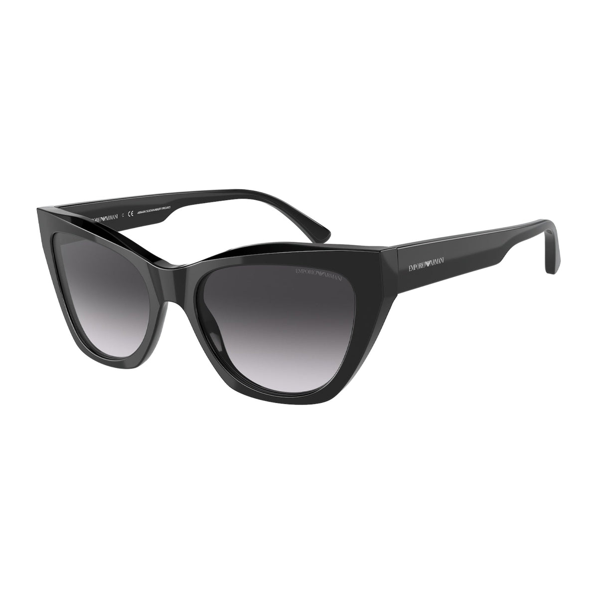 Emporio Armani Women's Sunglasses  Black Gradient Grey Plastic Plastic  0EA4176 58758G 54