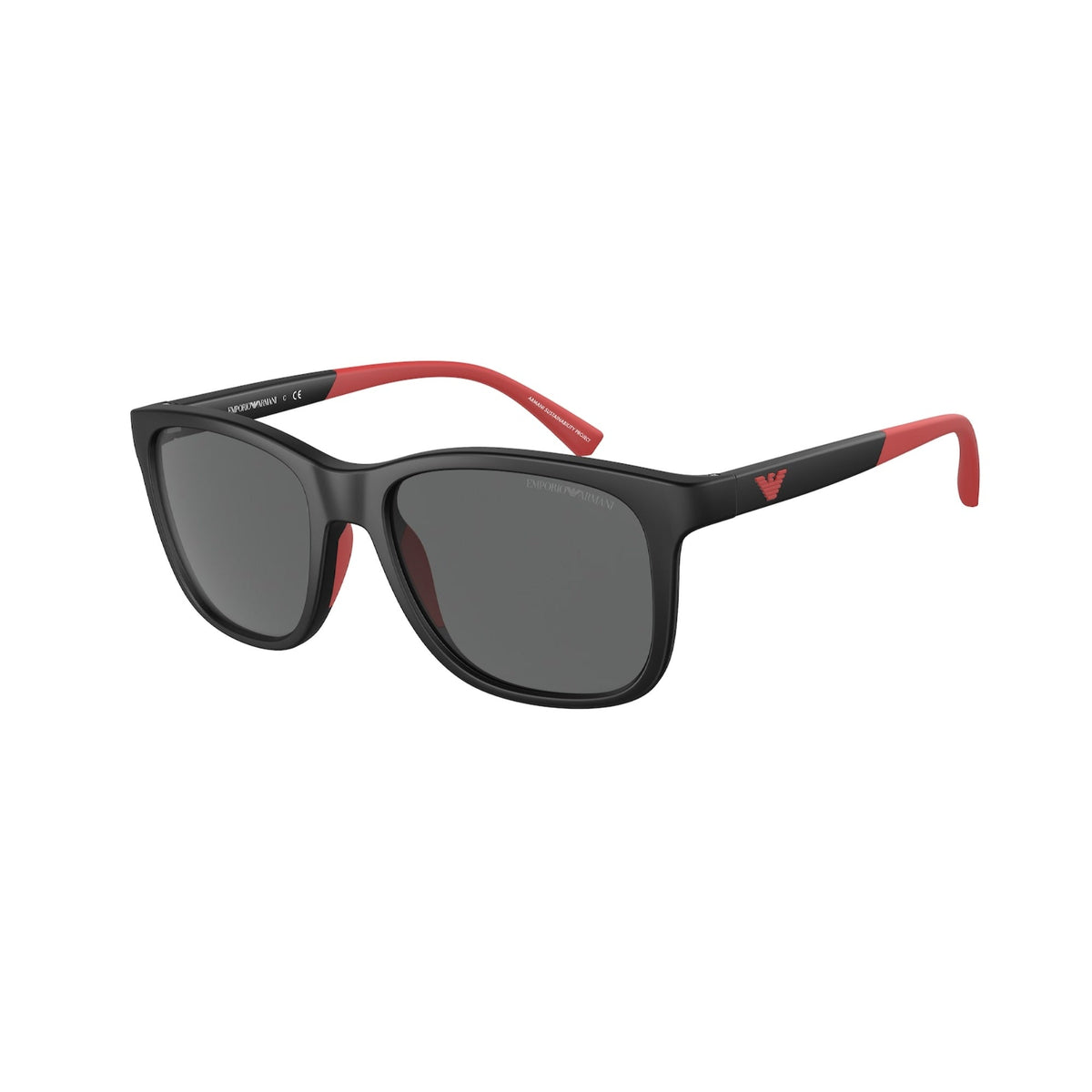 Emporio Armani Men's Sunglasses  Black Dark Grey Plastic Plastic  0EA4184 500187 49