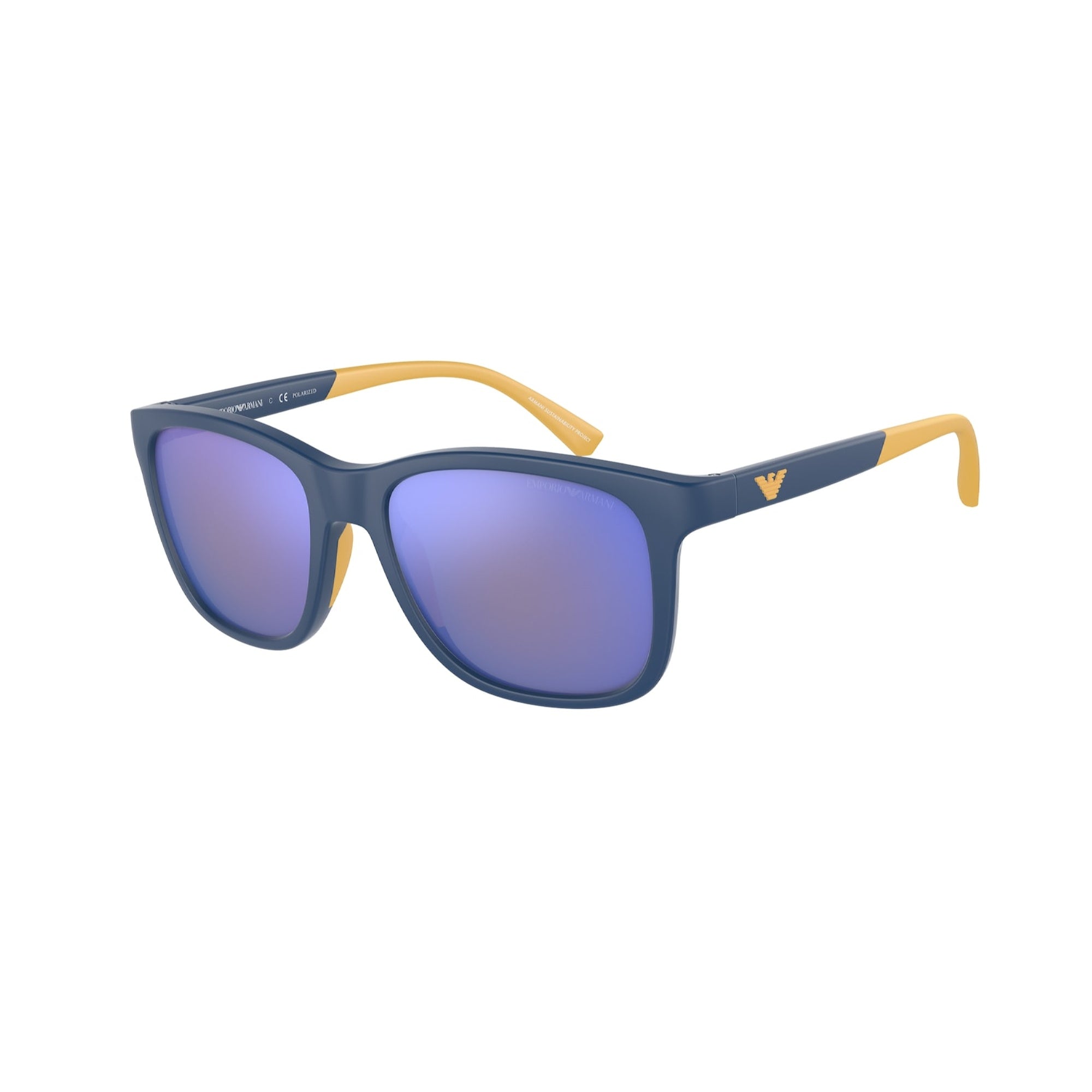 armani goggles for mens Emporio Armani Men's Sunglasses Blue polar Mirror Blue Plastic Plastic
