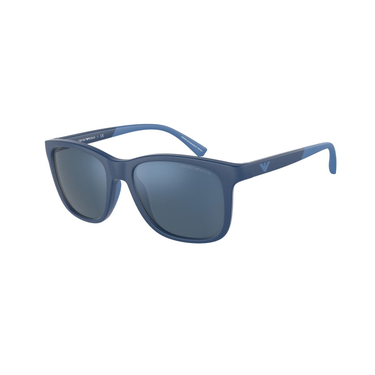 Emporio Armani Men's Sunglasses  Blue Dark Blue Mirror Blue Plastic Plastic  0EA4184 508855 49