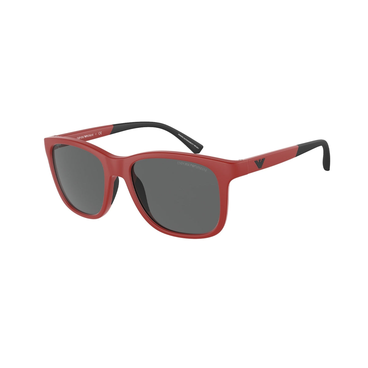 Emporio Armani Men&#39;s Sunglasses  Red Dark Grey Plastic Plastic  0EA4184 562487 49
