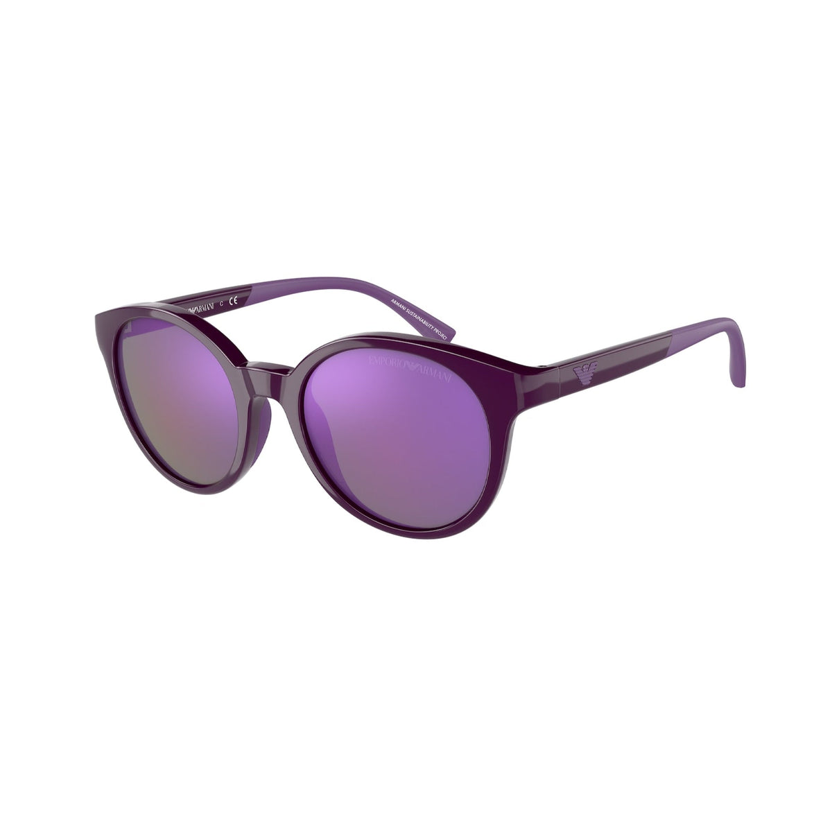 Emporio Armani Women's Sunglasses  Violet Grey Mirror Violet Plastic Plastic  0EA4185 51154V 47