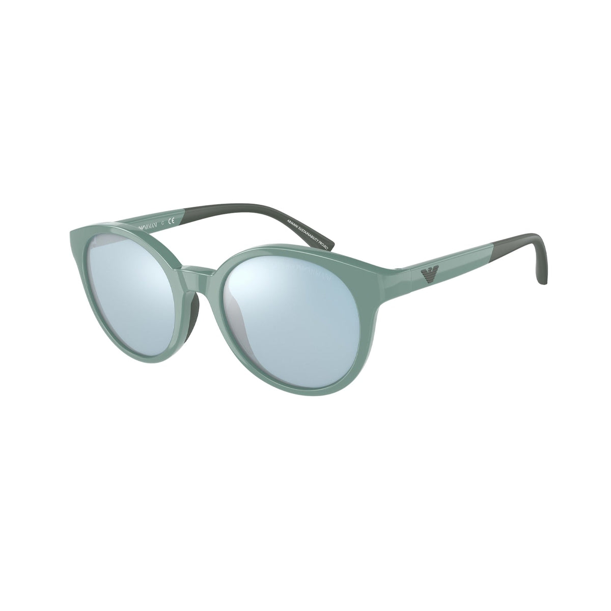 Emporio Armani Women's Sunglasses  Light Blue Light Blue Mirror Silver Plastic Plastic  0EA4185 53331N 47