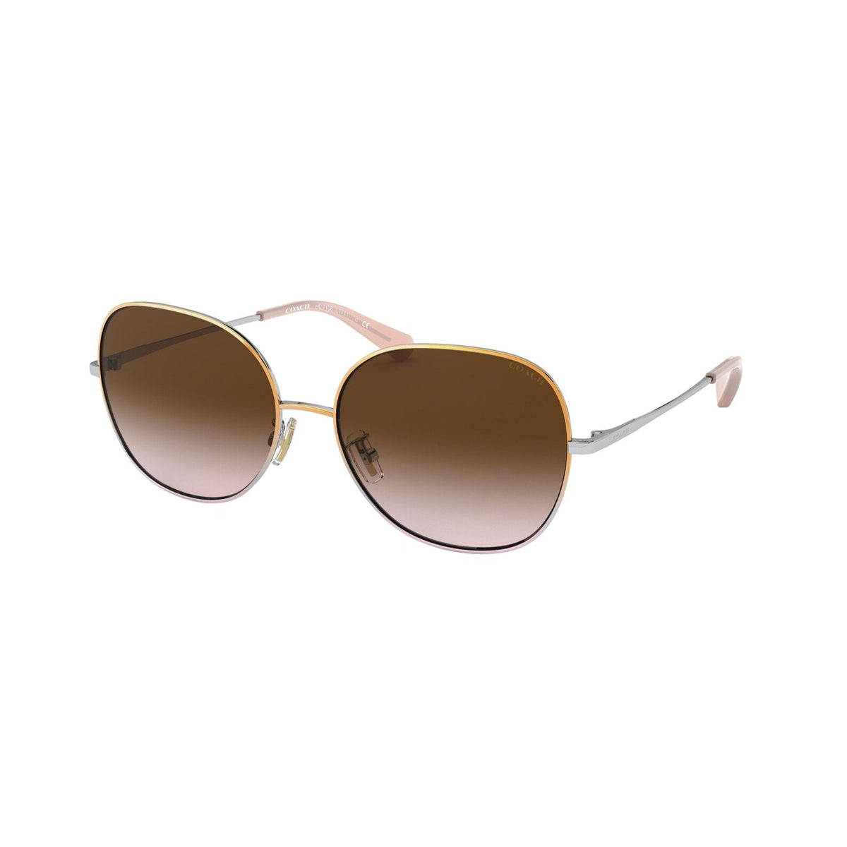 Coach Women's Sunglasses L1111 Gold Brown Gradient Metal Metal  0HC7108 933713 57