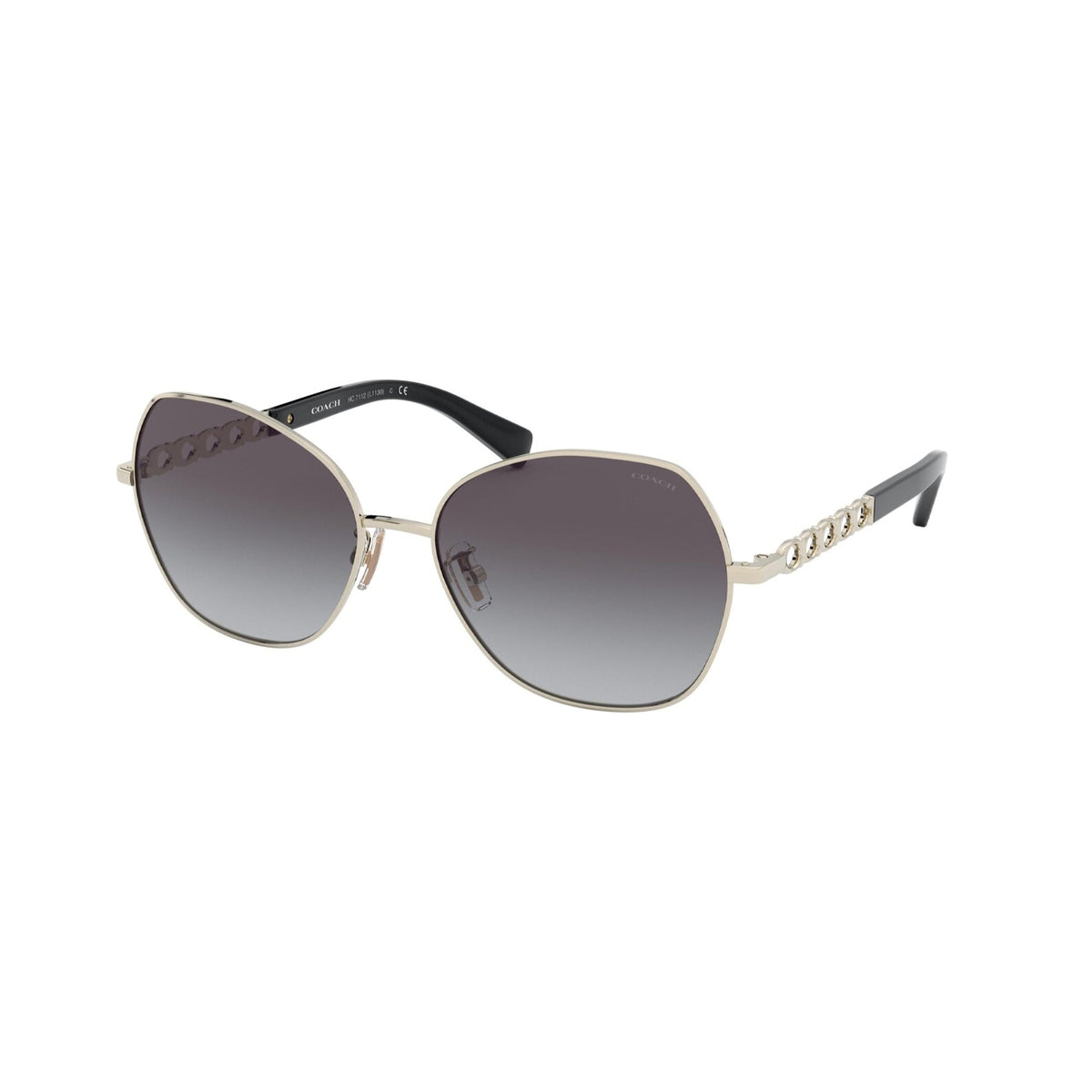 Coach Women's Sunglasses L1130 Gold Blue Gradient Metal Metal  0HC7112 90058G 56