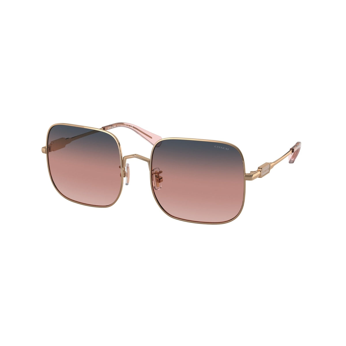 Coach Women's Sunglasses L1169 Pink Navy Pink Peach Gradient Metal Metal  0HC7120 93678D 55