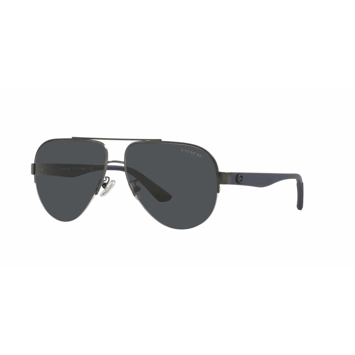 Coach Men's Sunglasses C2098 Gunmetal Dark Grey Metal Metal  0HC7121 938187 58