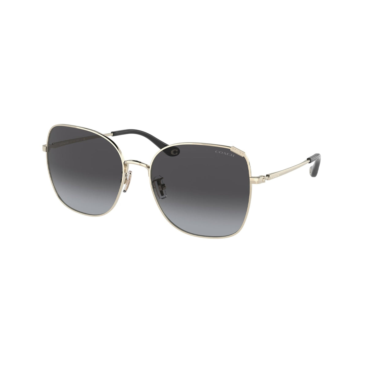 Coach Women's Sunglasses C7997 Gold Grey Gradient Metal Metal  0HC7133 90058G 57