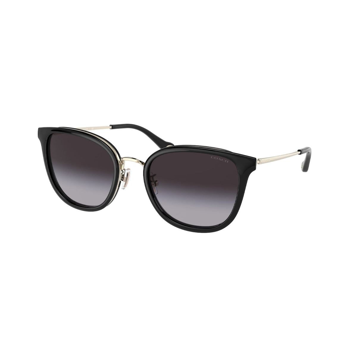 Coach Women's Sunglasses C7999 Black Grey Gradient Metal Metal  0HC7135 50028G 54