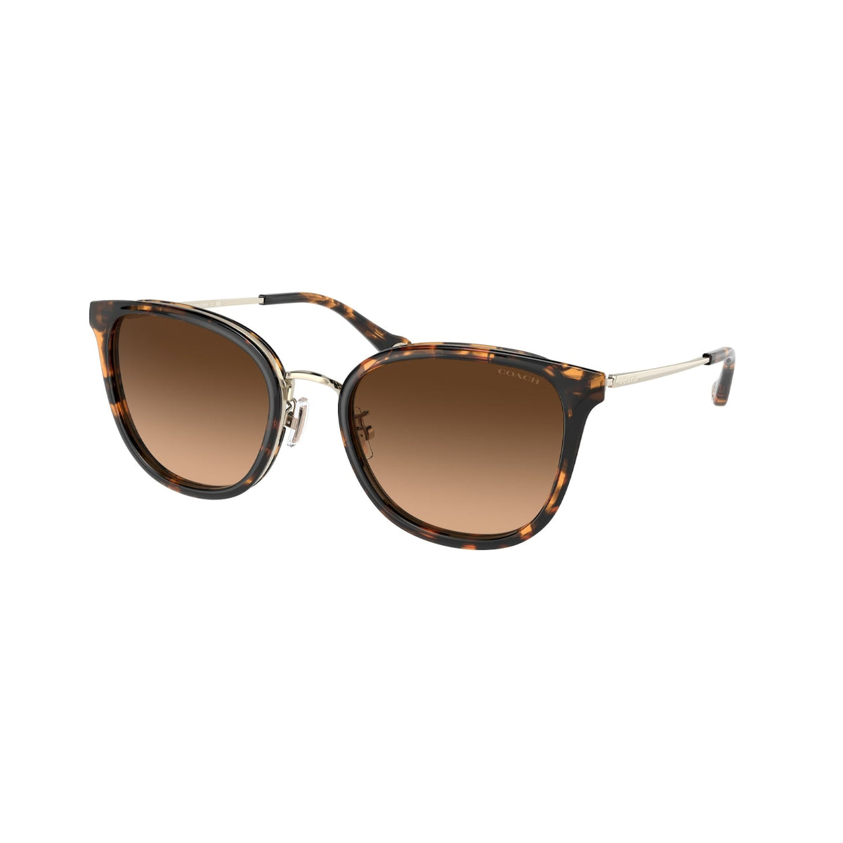 Coach Women's Sunglasses C7999 Havana Brown Gradient Metal Metal  0HC7135 512074 54