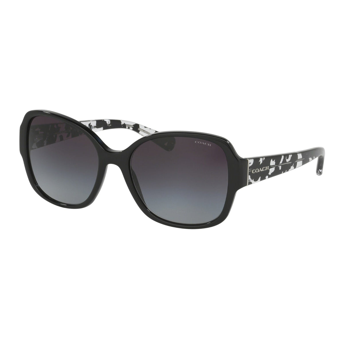 Coach Women's Sunglasses L154 Black Grey Gradient Plastic Plastic  0HC8166 534811 58