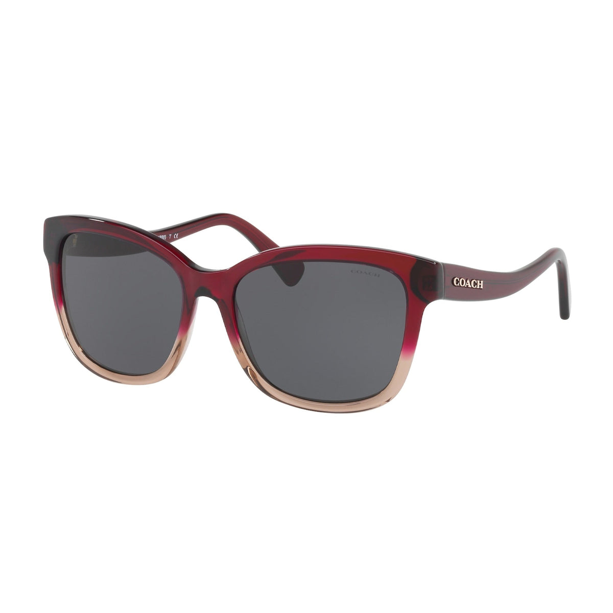 Coach Women's Sunglasses L1656 Red Dark Grey Solid Plastic Plastic  0HC8219 548487 56