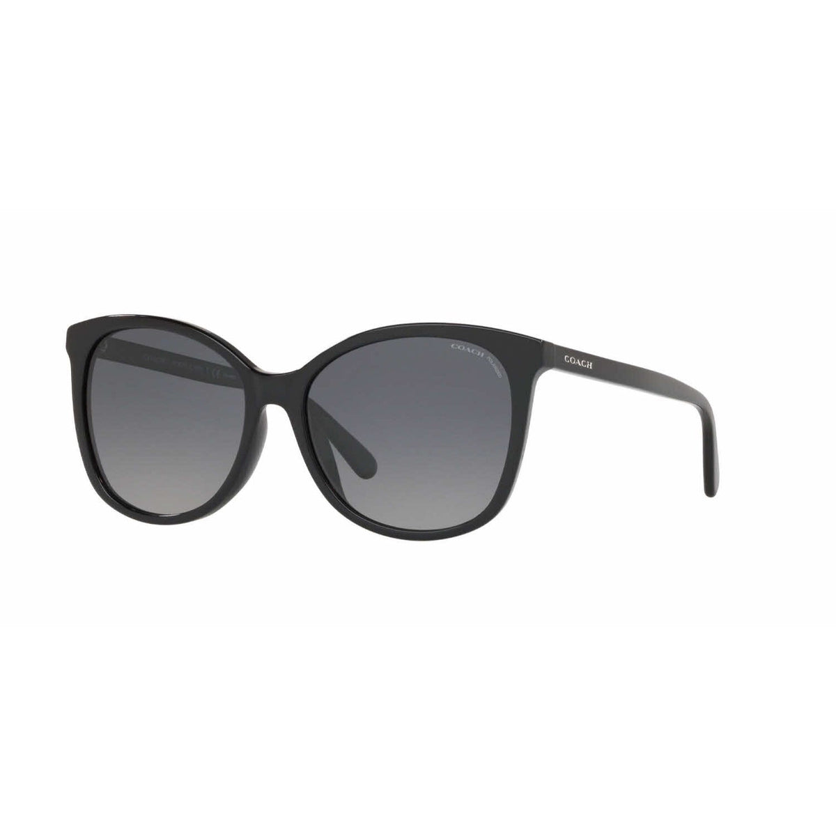 Coach Women's Sunglasses L1101 Black Dark Grey Gradient Polar Plastic Plastic  0HC8271U 5002T3 57