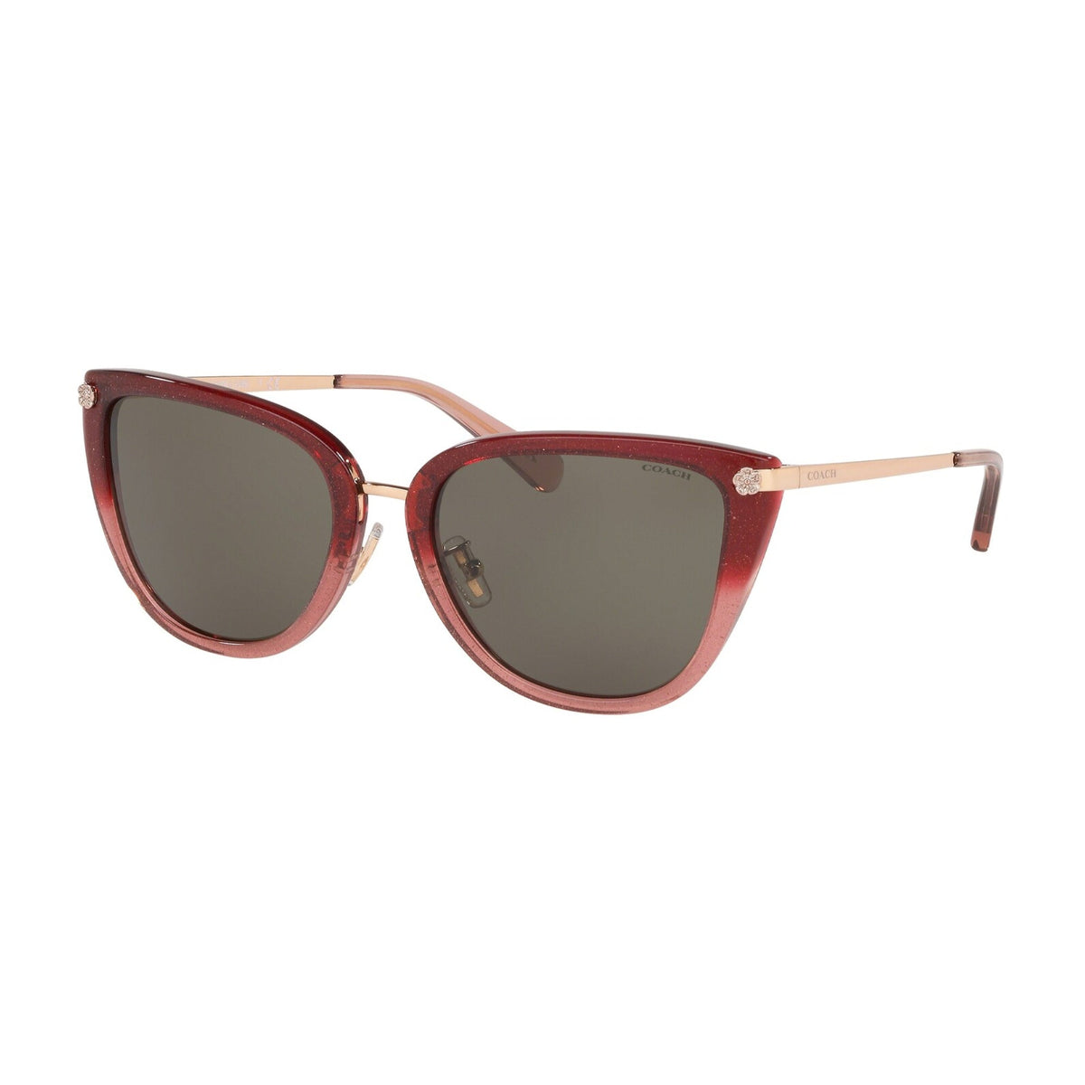 Coach Women's Sunglasses L1099 Bordeaux Smoke Plastic Plastic  0HC8276 55513 56