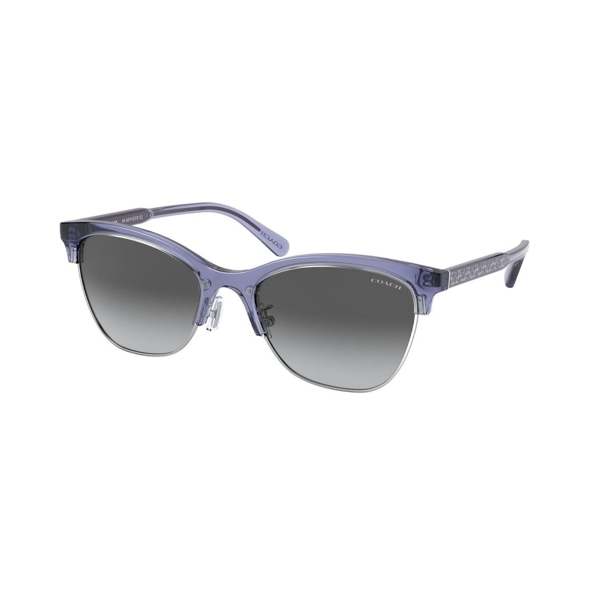 Coach Women's Sunglasses L1113 Violet Grey Gradient Plastic Plastic  0HC8277 55708G 55