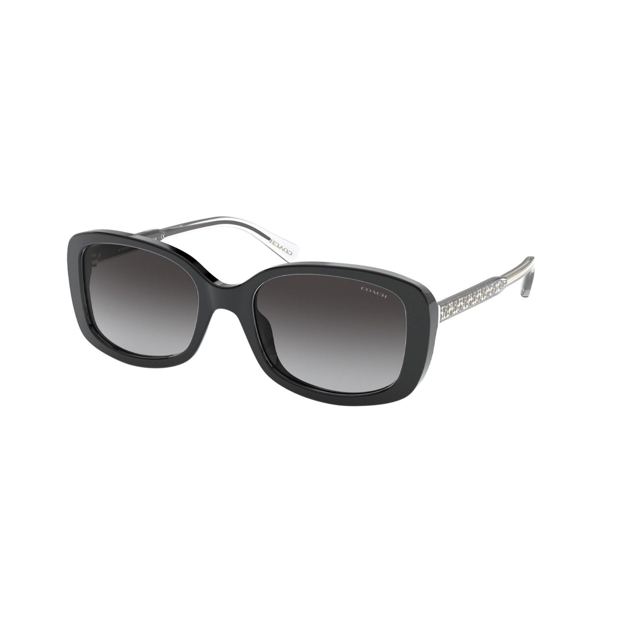 Coach Women's Sunglasses L1121 Black Dark Grey Gradient Plastic Plastic  0HC8278F 50028G 55