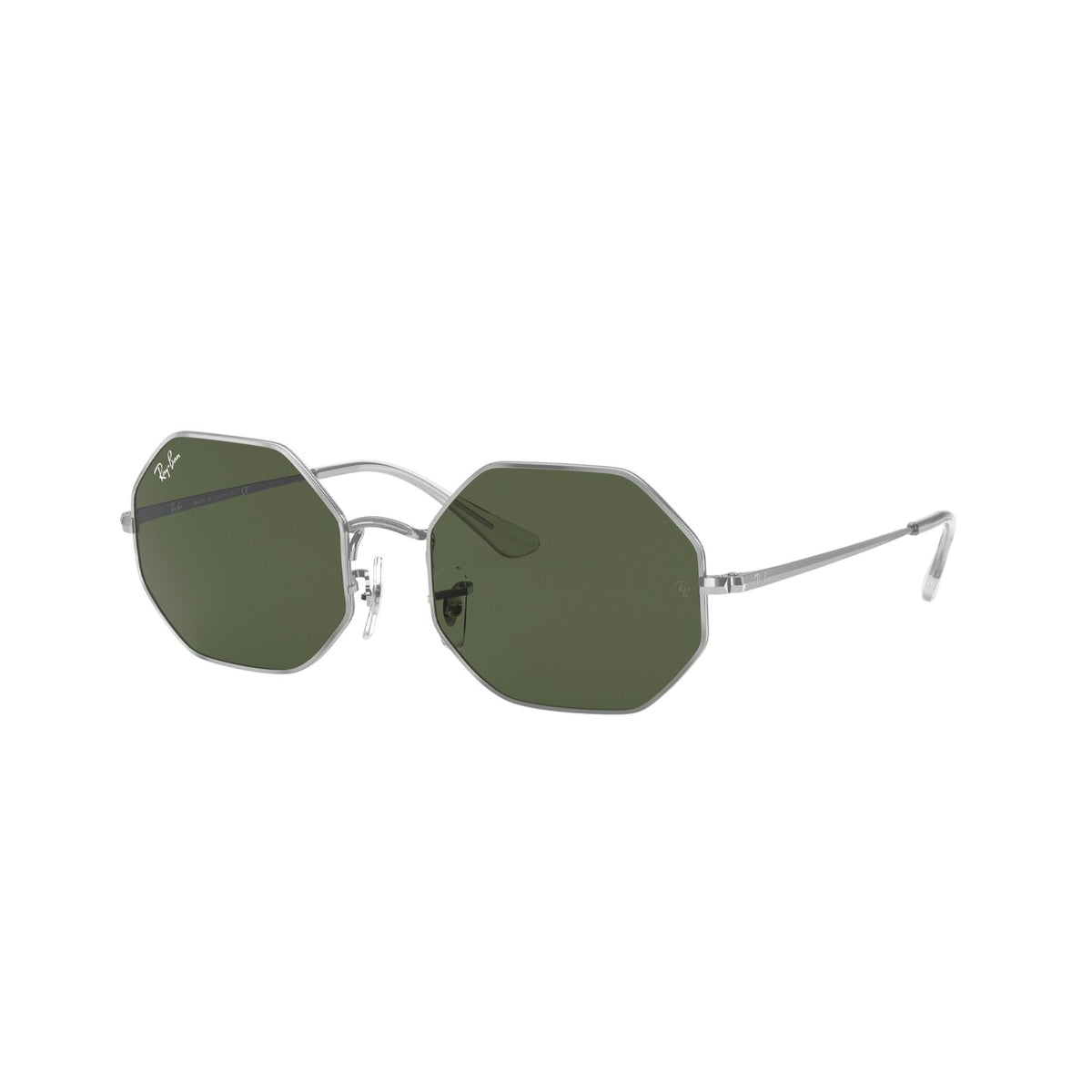 Ray-Ban Unisex Sunglasses Octagon Silver G-15 Green Metal Metal  0RB1972 914931 54