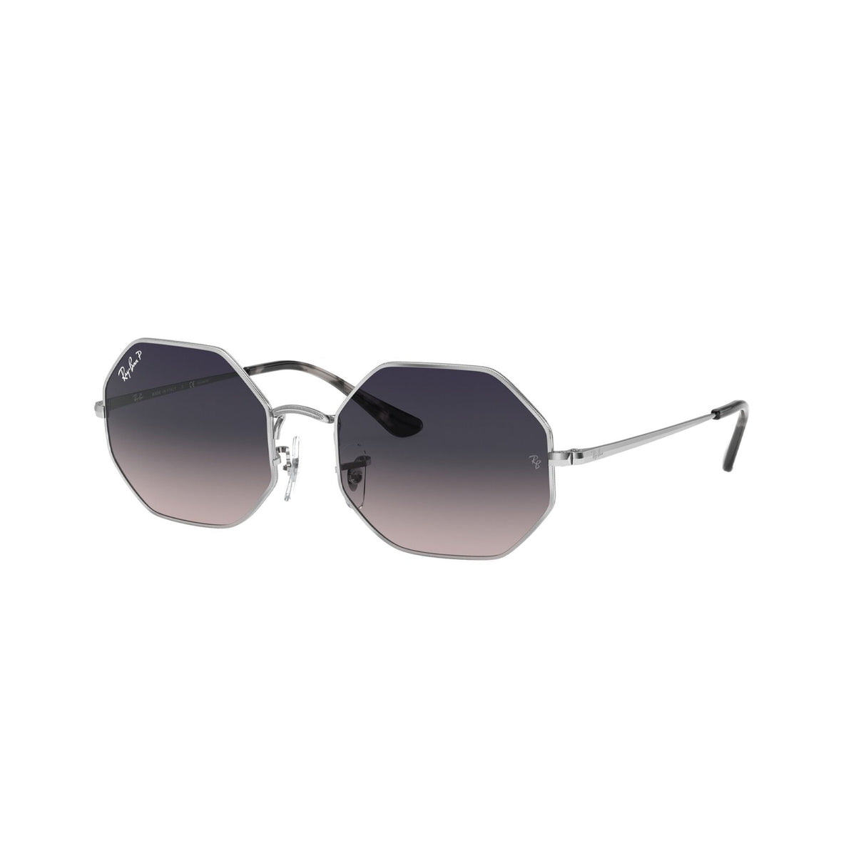 Ray-Ban Unisex Sunglasses Octagon Silver Blue Gradient Grey Metal Metal  0RB1972 914978 54