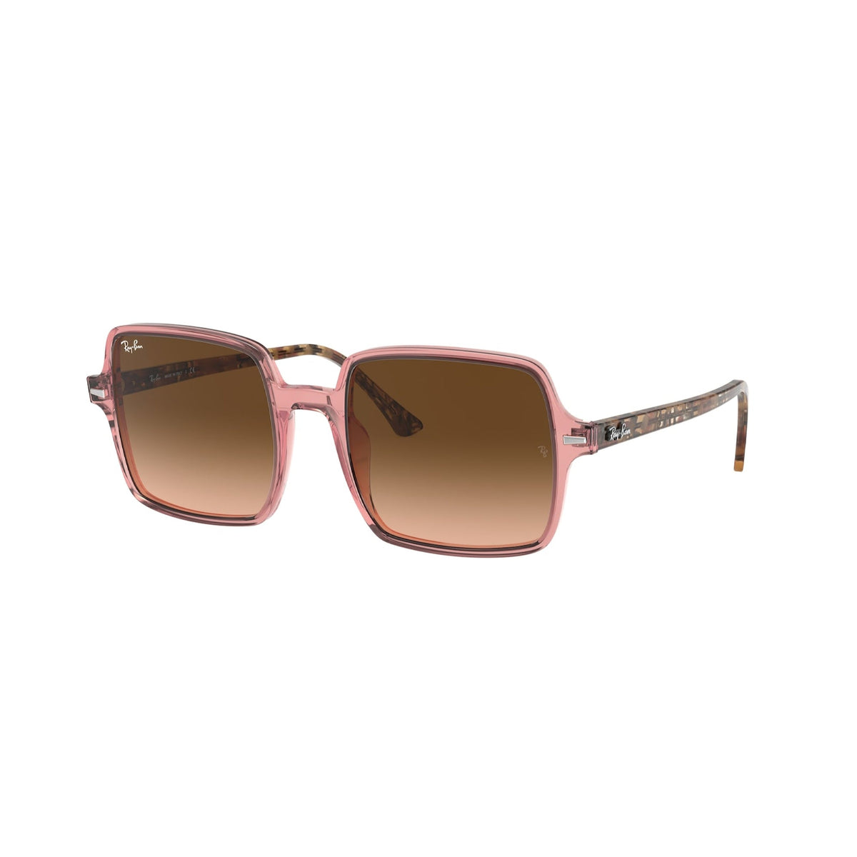 Ray-Ban Women's Sunglasses Square II Pink Pink Gradient Brown Plastic Plastic  0RB1973 1282A5 53