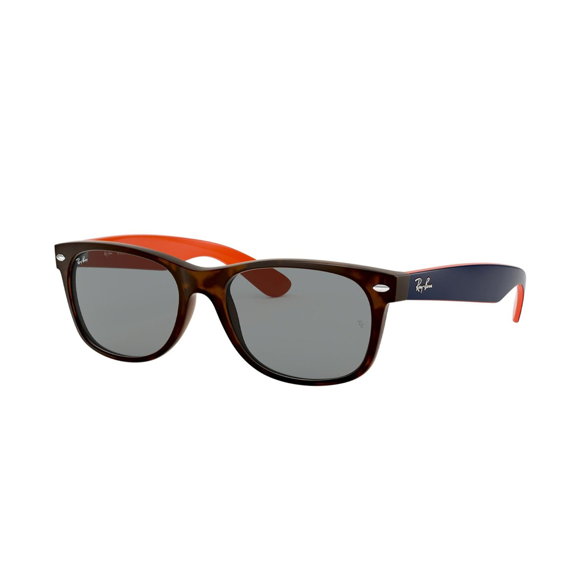 Ray-Ban Unisex Sunglasses New Wayfarer Havana Blue Plastic Plastic  0RB2132 6180R5 55