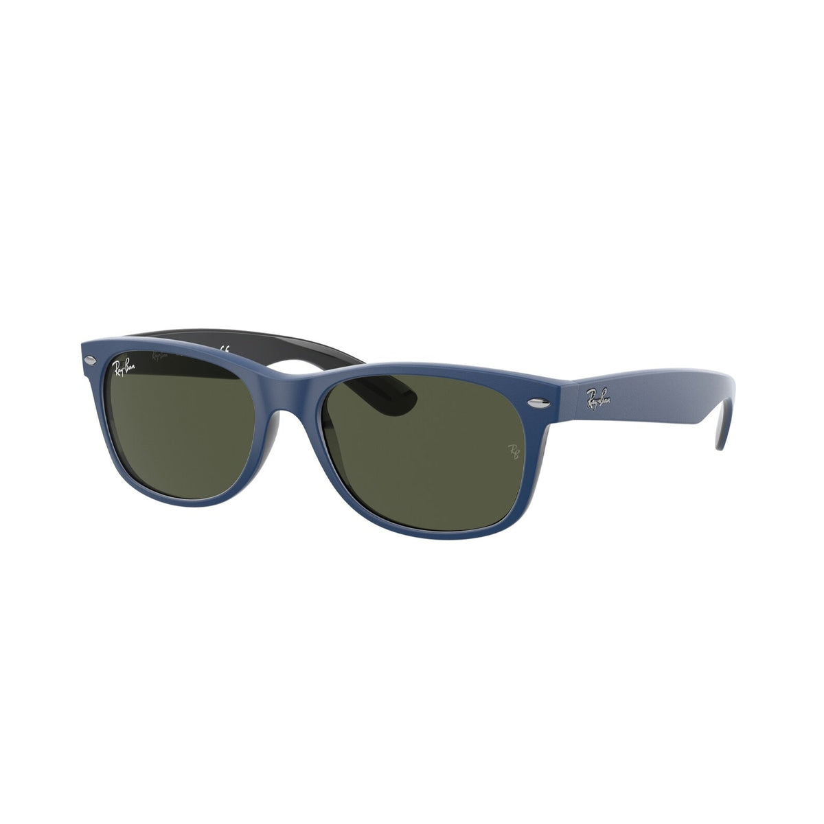 Ray-Ban Unisex Sunglasses New Wayfarer Blue G-15 Green Plastic Plastic  0RB2132 646331 55