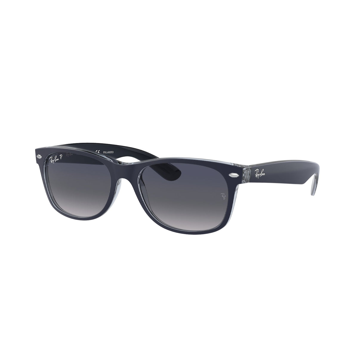 Ray-Ban Unisex Sunglasses New Wayfarer Blue Blue Gradient Plastic Plastic  0RB2132 660778 55