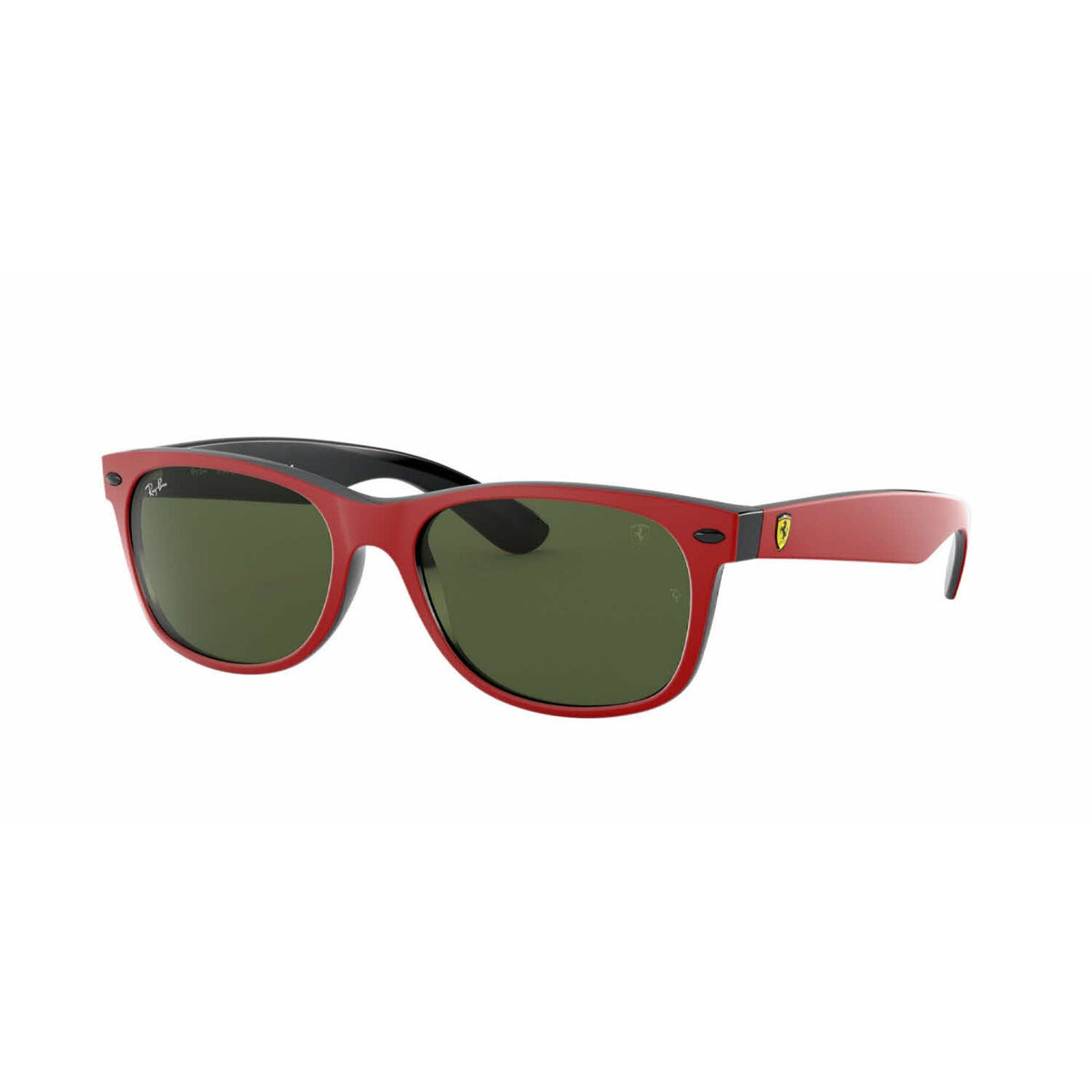 Ray-Ban Unisex Sunglasses New Wayfarer Red G-15 Green Plastic Plastic  0RB2132M F63931 55
