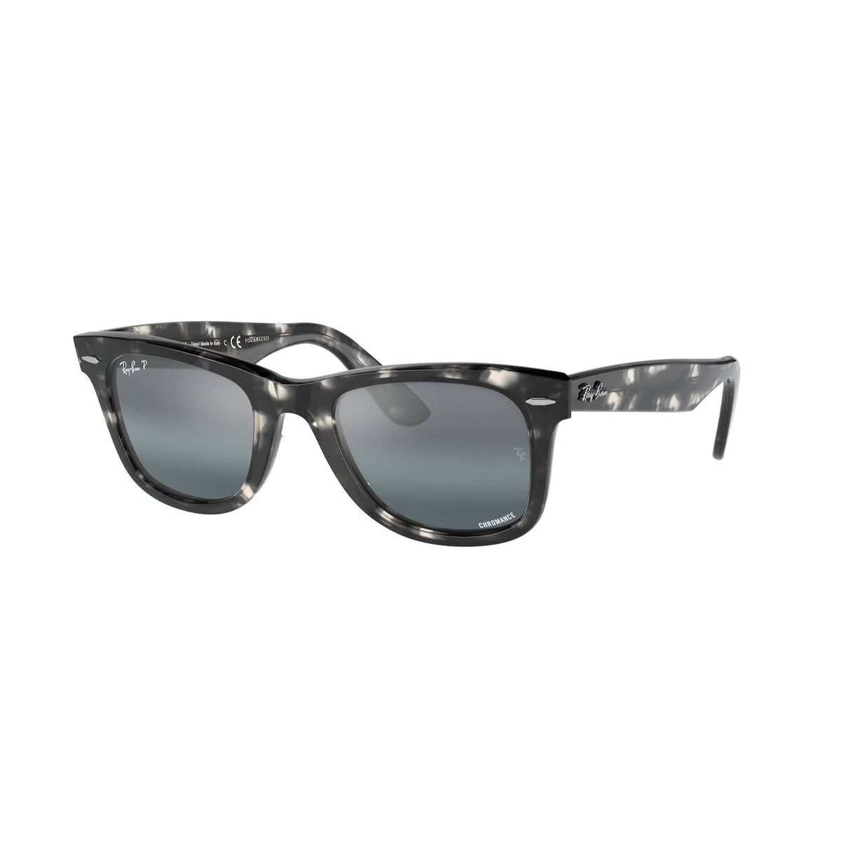 Ray-Ban Unisex Sunglasses Wayfarer Havana Polar Clear Gradient Dark Blue Plastic Plastic  0RB2140 1333G6 50