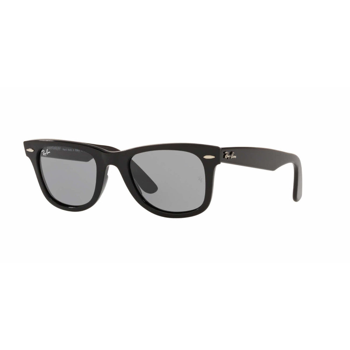 Ray-Ban Unisex Sunglasses Wayfarer Black Grey Plastic Plastic  0RB2140 6495R5 50