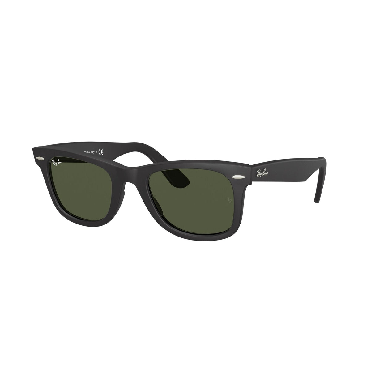 Ray-Ban Unisex Sunglasses Wayfarer Black G-15 Green Plastic Plastic  0RB2140F 901S 52