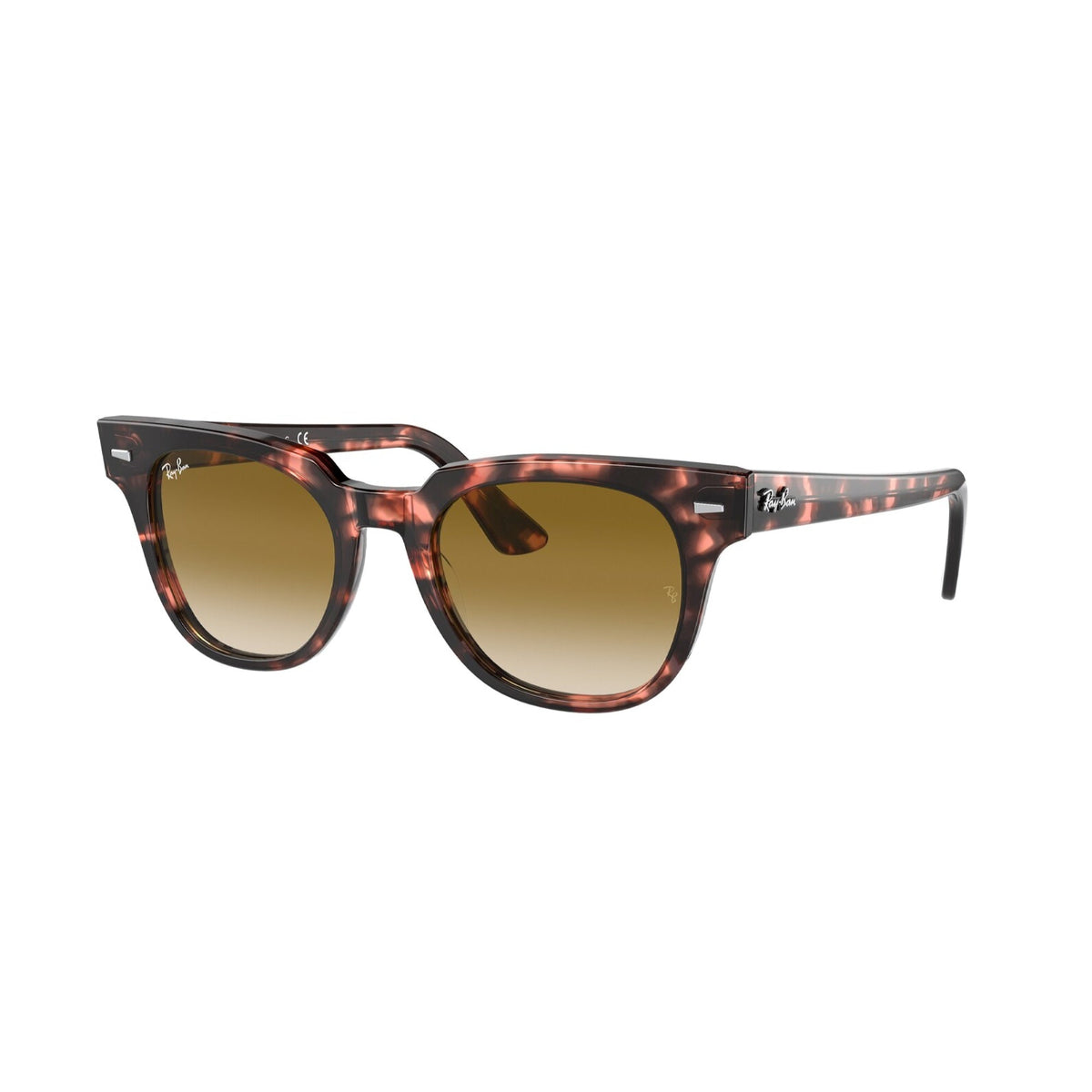 Ray-Ban Unisex Sunglasses Meteor Havana Clear Gradient Brown Plastic Plastic  0RB2168 133451 50