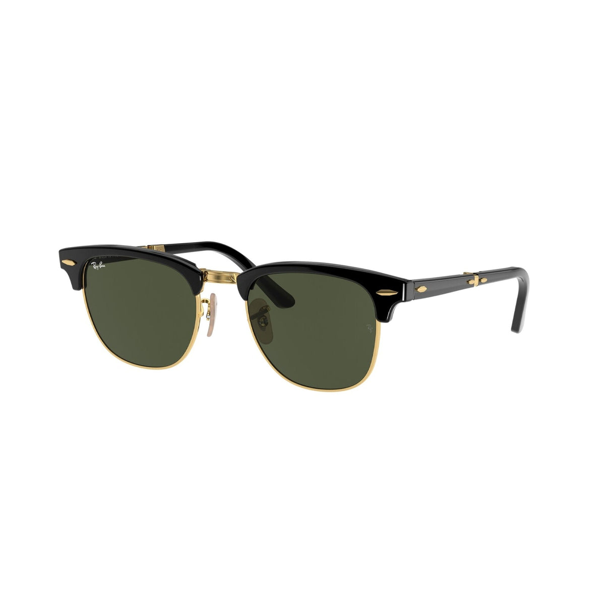 Ray-Ban Unisex Sunglasses Clubmaster Folding Black G-15 Green Plastic Plastic  0RB2176 901 51