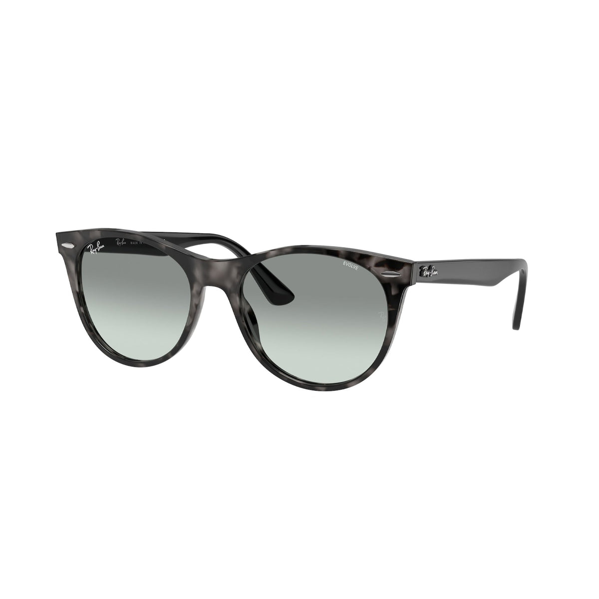 Ray-Ban Unisex Sunglasses Wayfarer II Grey Photo Azure Gradient Blue Plastic Plastic  0RB2185 1250AD 55